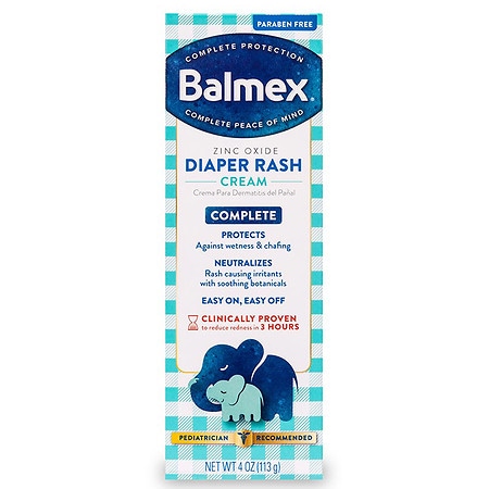 Balmex Complete Protection Diaper Rash Cream with Zinc Oxide Unscented