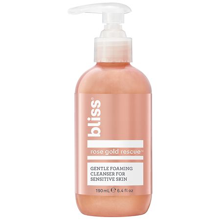 Bliss Rose Gold Rescue Gentle Foaming Cleanser For Sensitive Skin Rose/ Geranium