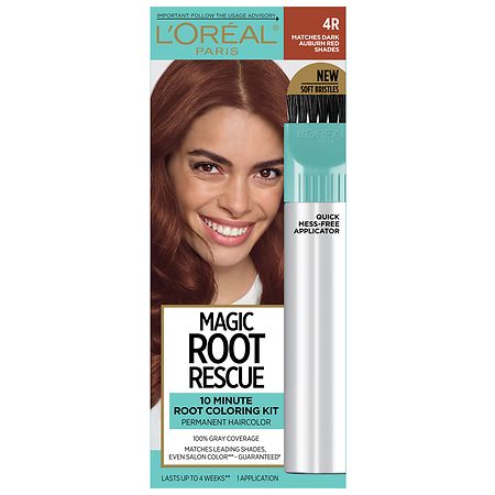 L'Oreal Paris Magic Root Rescue 10 Minute Root Hair Coloring Kit 4R Dark  Auburn | Walgreens