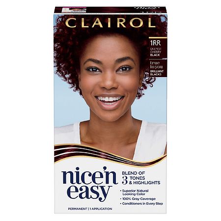 Clairol Nice 'n Easy Permanent Hair Color 1RR Deepest Cherry Black |  Walgreens