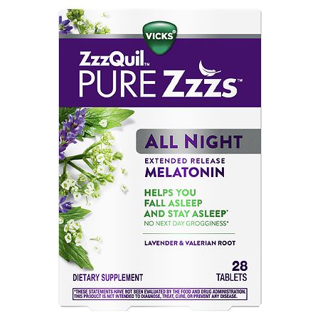 PURE Zzzs All Night Extended Release Melatonin Sleep Aid