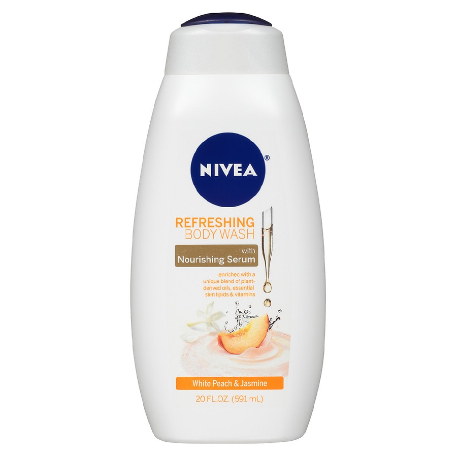 Nivea Refreshing White Peach and Jasmine Body Wash with Nourishing Serum