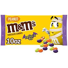 M&M'S Ghoul's Mix Bulk Peanut Chocolate Halloween Candy Jar, 62 oz