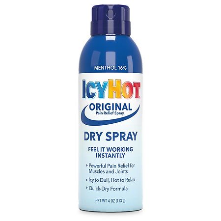 Icy Hot Original Pain Relief Dry Spray With 16% Menthol