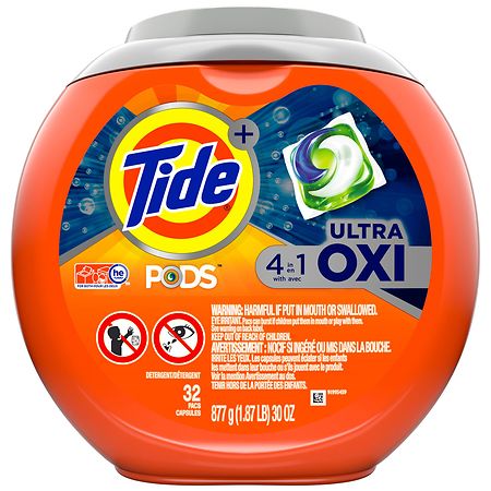 Tide PODS Ultra Oxi Liquid Laundry Detergent Pacs