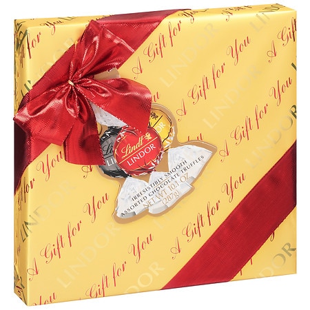 Lindor Assorted Chocolate Truffles Wrapped Gift Box