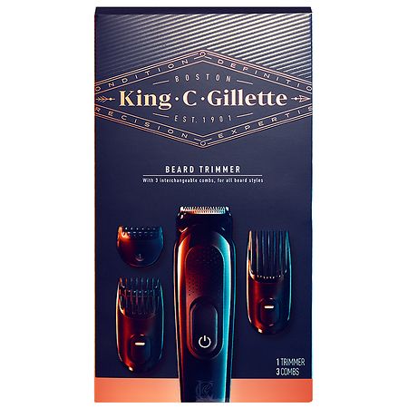 King C Gillette Cordless Men's Beard Trimmer Shave Kit
