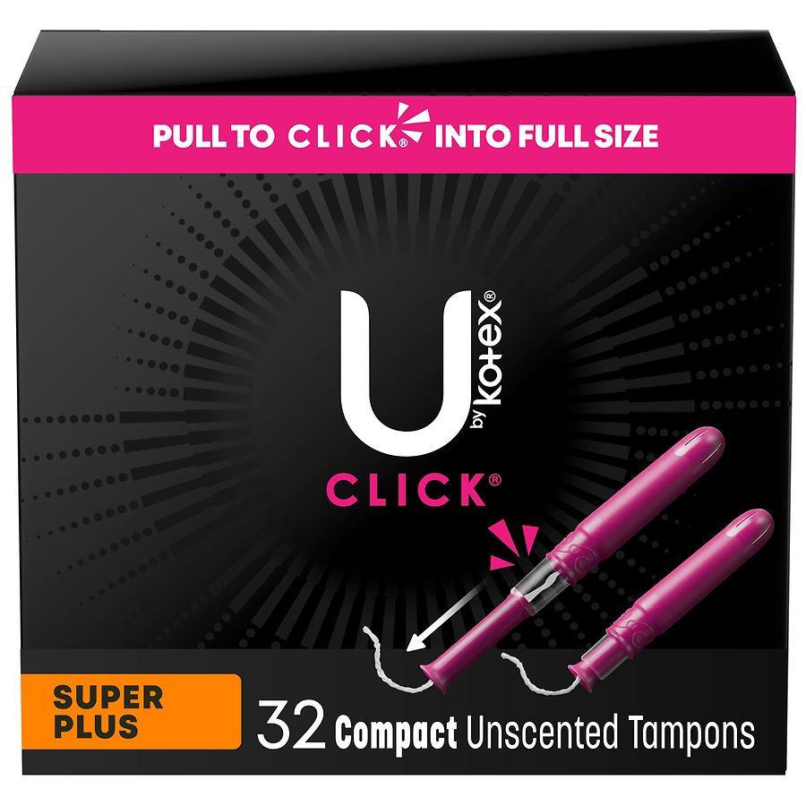 U by Kotex Compact Tampons, Super Plus Absorbency Unscented Walgreens