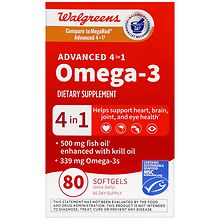 Walgreens Advanced 4 in 1 Omega-3 Softgels | Walgreens