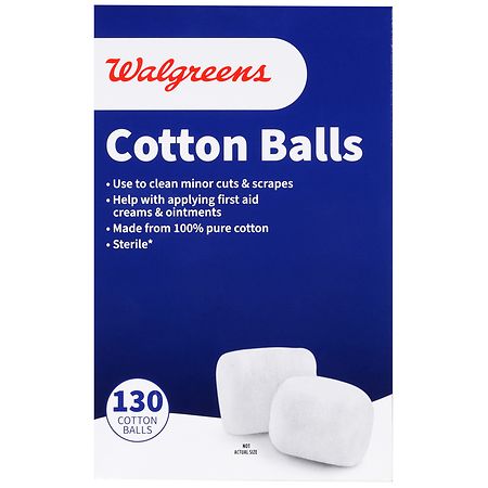 Walgreens Cotton Balls White