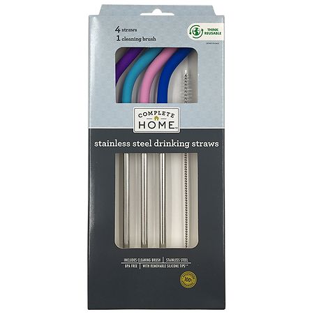 Complete Home Reuseable Straws Assorted