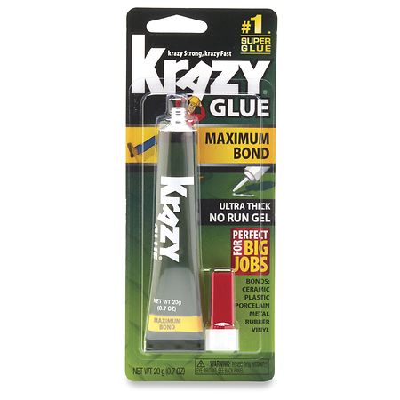 Krazy Glue Glue, Maximum Bond, No Run Gel - 4 g