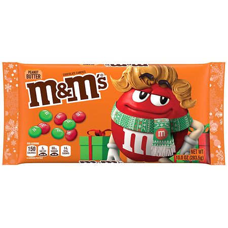 M&M's Holiday Chocolate Christmas Candy Peanut Butter