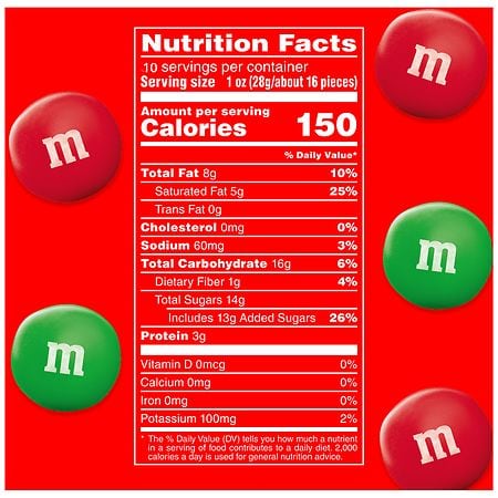 Save on M&M's Peanut Butter Chocolate Candies Red & Green Holiday