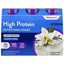 High Protein Nutritional Shake Vanilla Bean, 6-8 FL OZ BOTTLES (237 mL ...