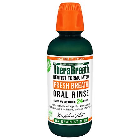 TheraBreath Fresh Breath Oral Rinse Rainforest Mint
