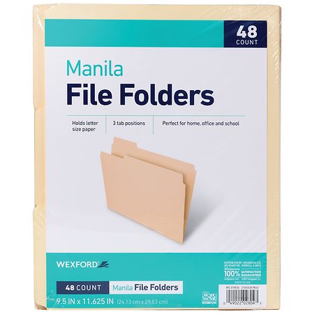 Wexford File Folders Manila