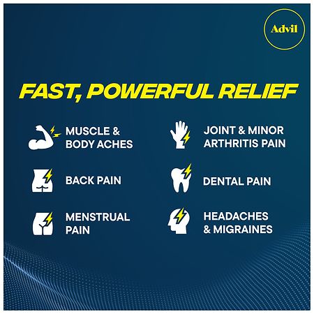 Advil Dual Action Combination Ibuprofen and Acetaminophen For 8 Hours Of Pain Relief