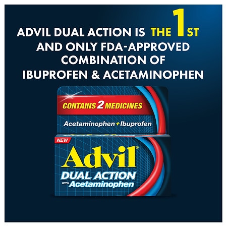 faglært Cordelia Gummi Advil Dual Action Combination Ibuprofen and Acetaminophen For 8 Hours Of  Pain Relief | Walgreens