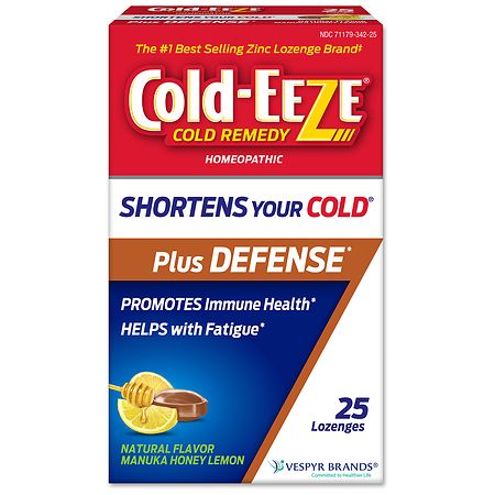 Cold-Eeze Zinc Lozenges, Homeopathic Cold Remedy Manuka Honey Lemon