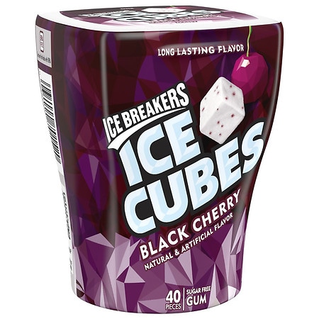 Ice Breakers Sugar Free Chewing Gum, Made with Xylitol, Bottle Black Cherry