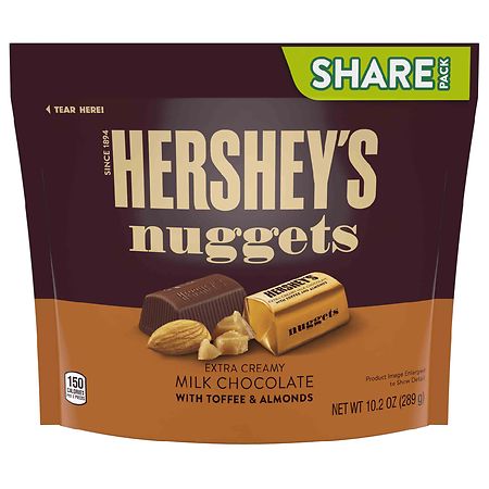 Hershey's Nuggets Extra Creamy Milk Chocolate with Toffee and Almonds Candy