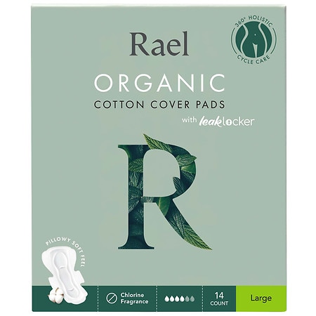 Rael Organic Cotton Cover Pads - Large Large