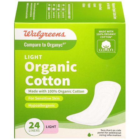 Walgreens Organic Cotton Panty Liners