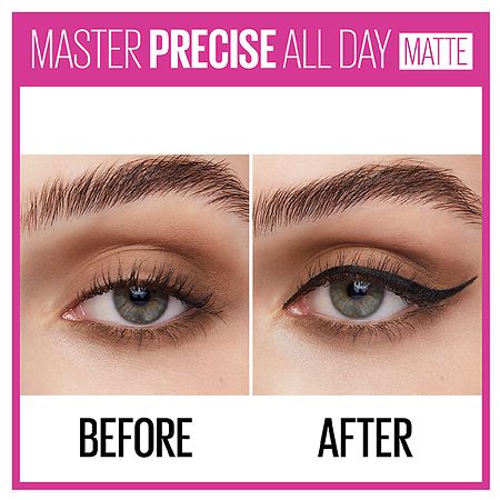 Maybelline Eye Studio Master Precise All Day Liquid Eyeliner Makeup, Matte  Black | Walgreens