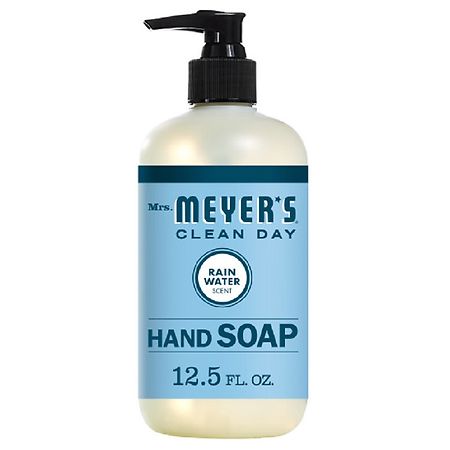 Mrs. Meyer's Clean Day Liquid Hand Soap Bottle Rain Water