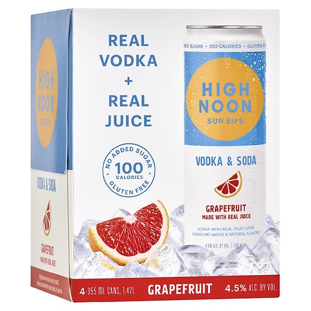 High Noon Grapefruit Vodka Hard Seltzer