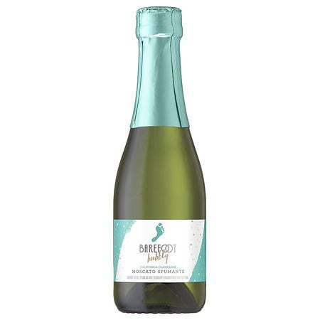 Barefoot Bubbly Moscato Spumante Champagne Sparkling Wine Single Serve |  Walgreens