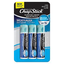 ChapStick Moisturizer Lip Balm Tube SPF 15 Cool Mint | Walgreens