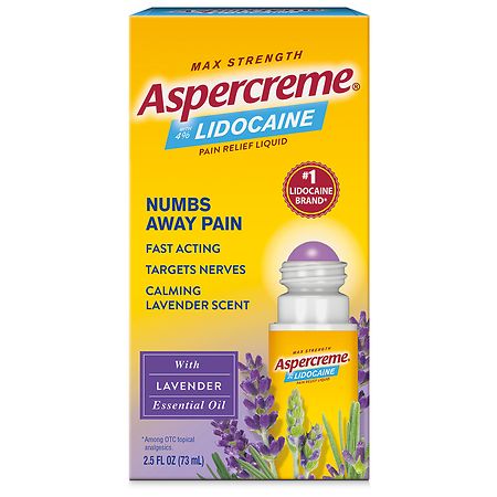 Aspercreme 4% Lidocaine No Mess Applicator Lavender
