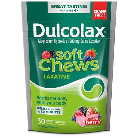 Dulcolax Saline Laxative Soft Chews Mixed Berry