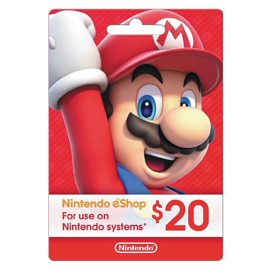 cuatro veces Pagar tributo mucho Nintendo Gift Card $20 | Walgreens