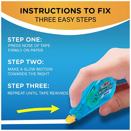 Save on BIC Wite-Out Correction Tape Order Online Delivery
