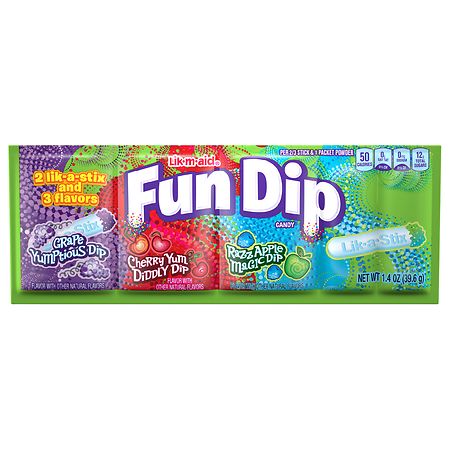 Fun Dip 3 Flavor Dip Pouch