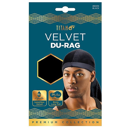 Titan Velvet Du Rag Extra Long Tail