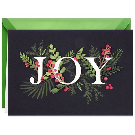 Winter Joy Wreath Pop Up Card