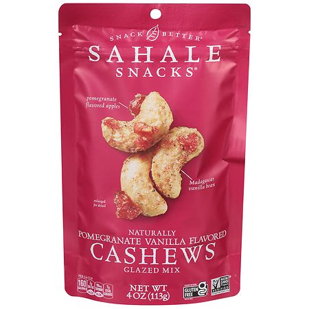 Sahale Snacks Cashews Pomegranate Vanilla - 4.0 oz