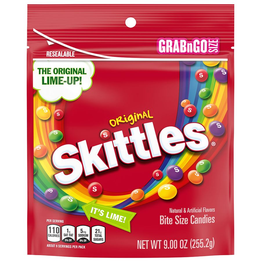 Skittles Original Chewy Candy Grab N Go