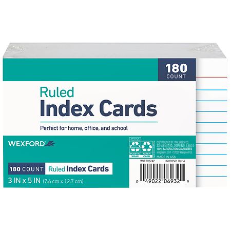 Wexford Index Cards White