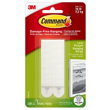 3M Command Mounting Strips, Medium - 9 pack