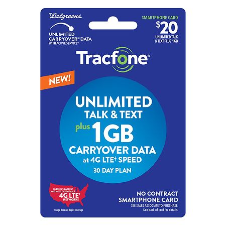 TracFone Prepaid Smartphone Wireless Airtime Card $20