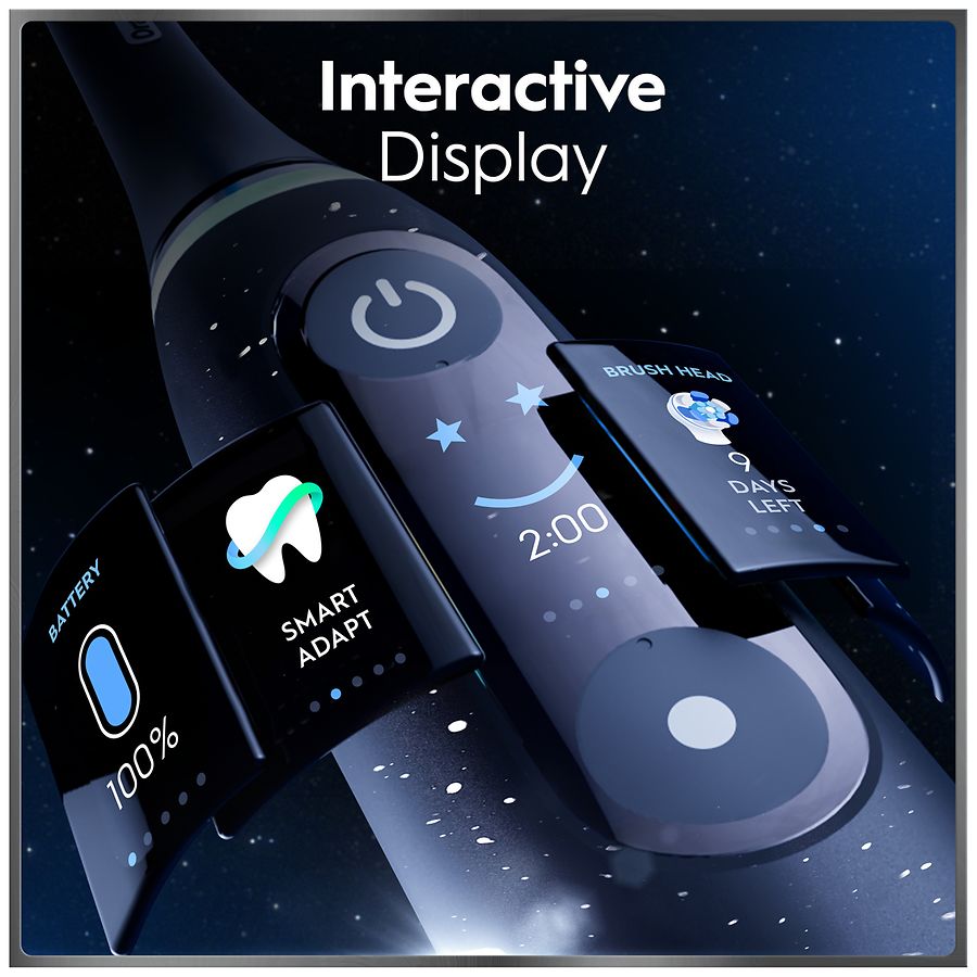 Oral−B IOM62I61KGR-W GRAY Oral-B Series 9 Electric Toothbrush with Brush Heads Black Onyx