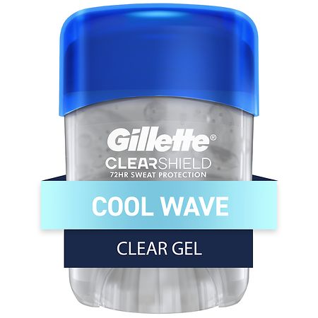 Gillette Clear Shield Clear Gel Antiperspirant Deodorant Travel Size Cool Wave