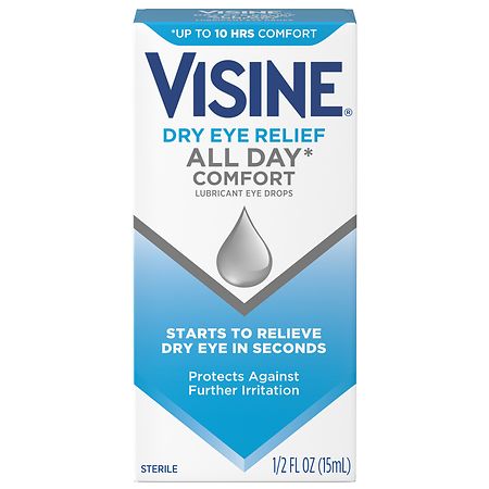 Visine Dry Eye Relief All Day Comfort Lubricant Eye Drops
