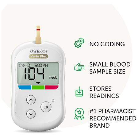 One Touch Verio Flex Blood Glucose Monitoring System – Prestige