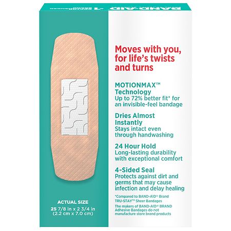 Band Aid Brand Water Block Flex Adhesive Bandages All One Size